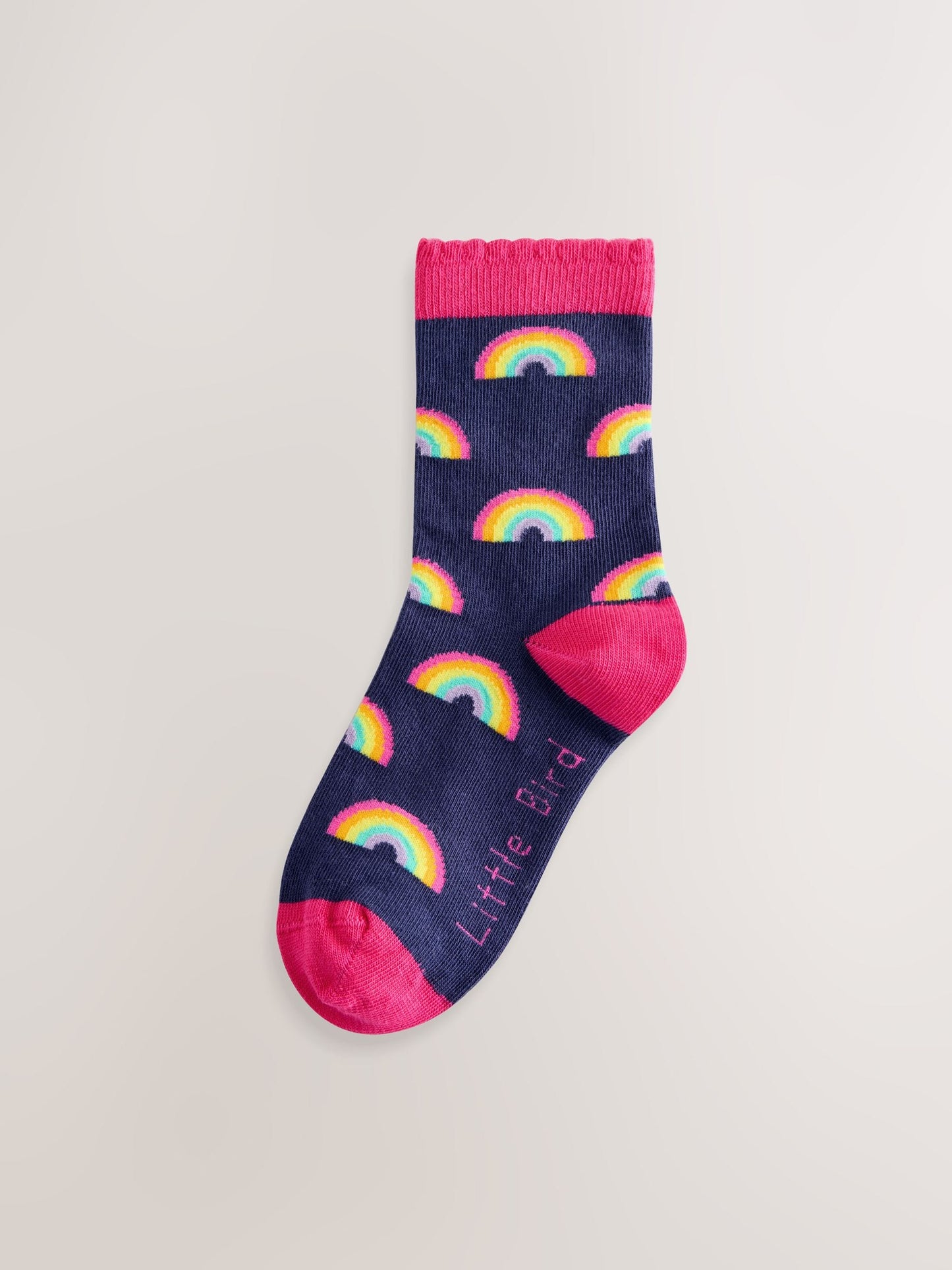 Little Bird by Jools Oliver Multi Rainbow Socks 5 Pack image 6