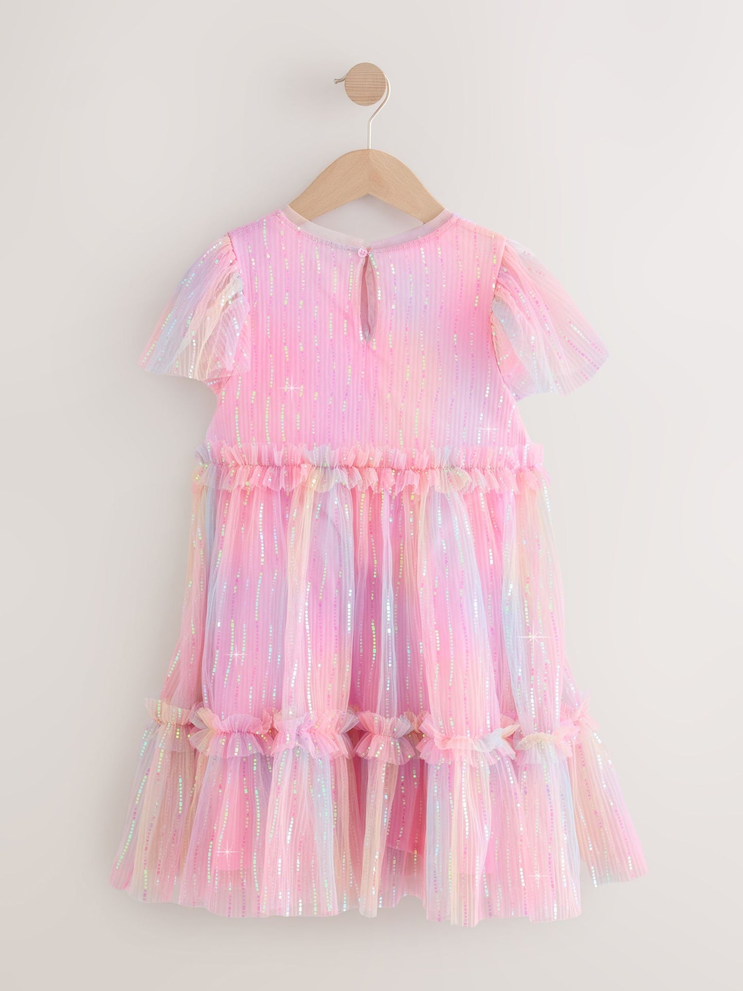 Pink Sparkle Mesh Party Dress (3-16yrs)