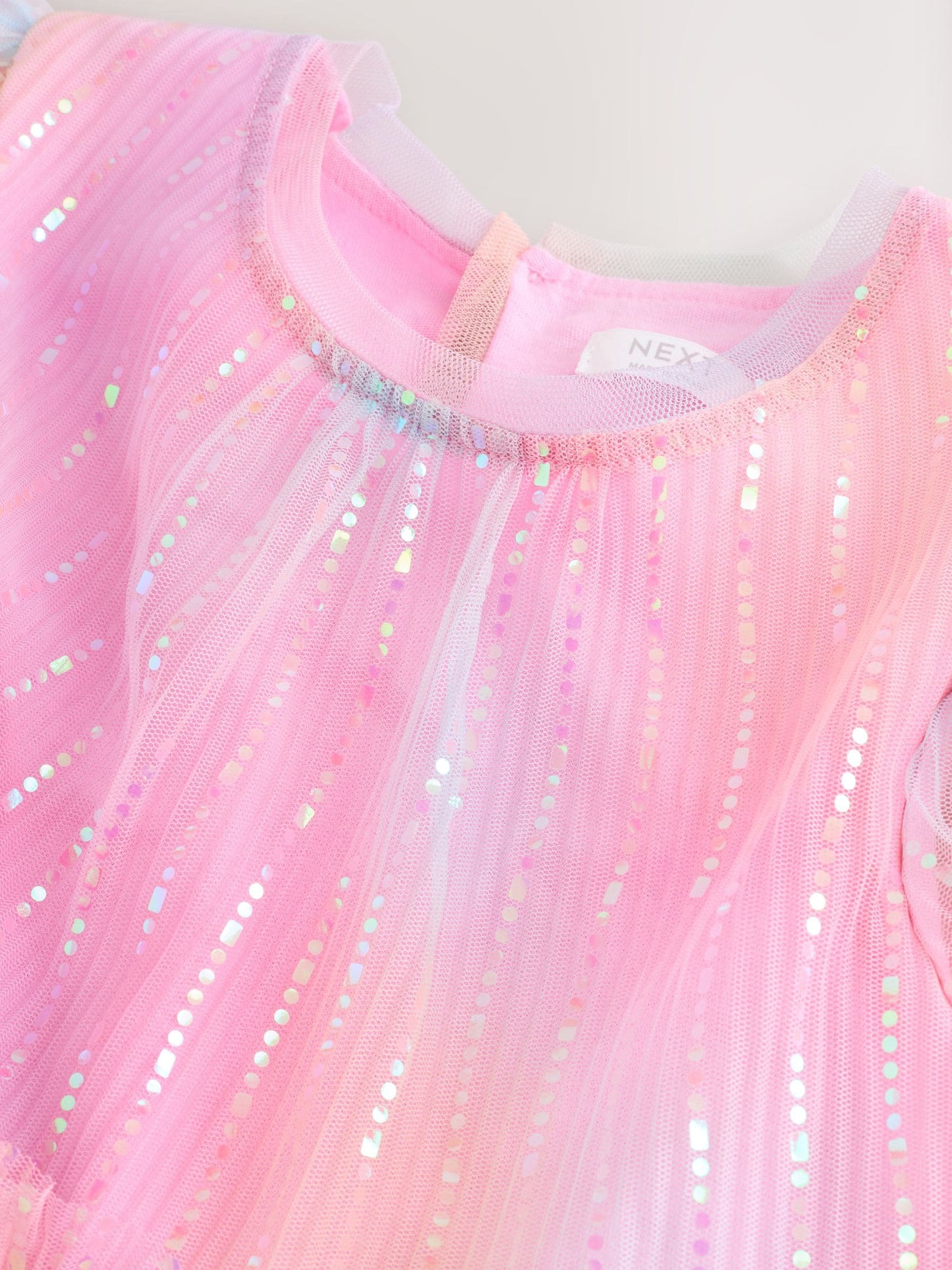 Pink Sparkle Mesh Party Dress (3-16yrs)