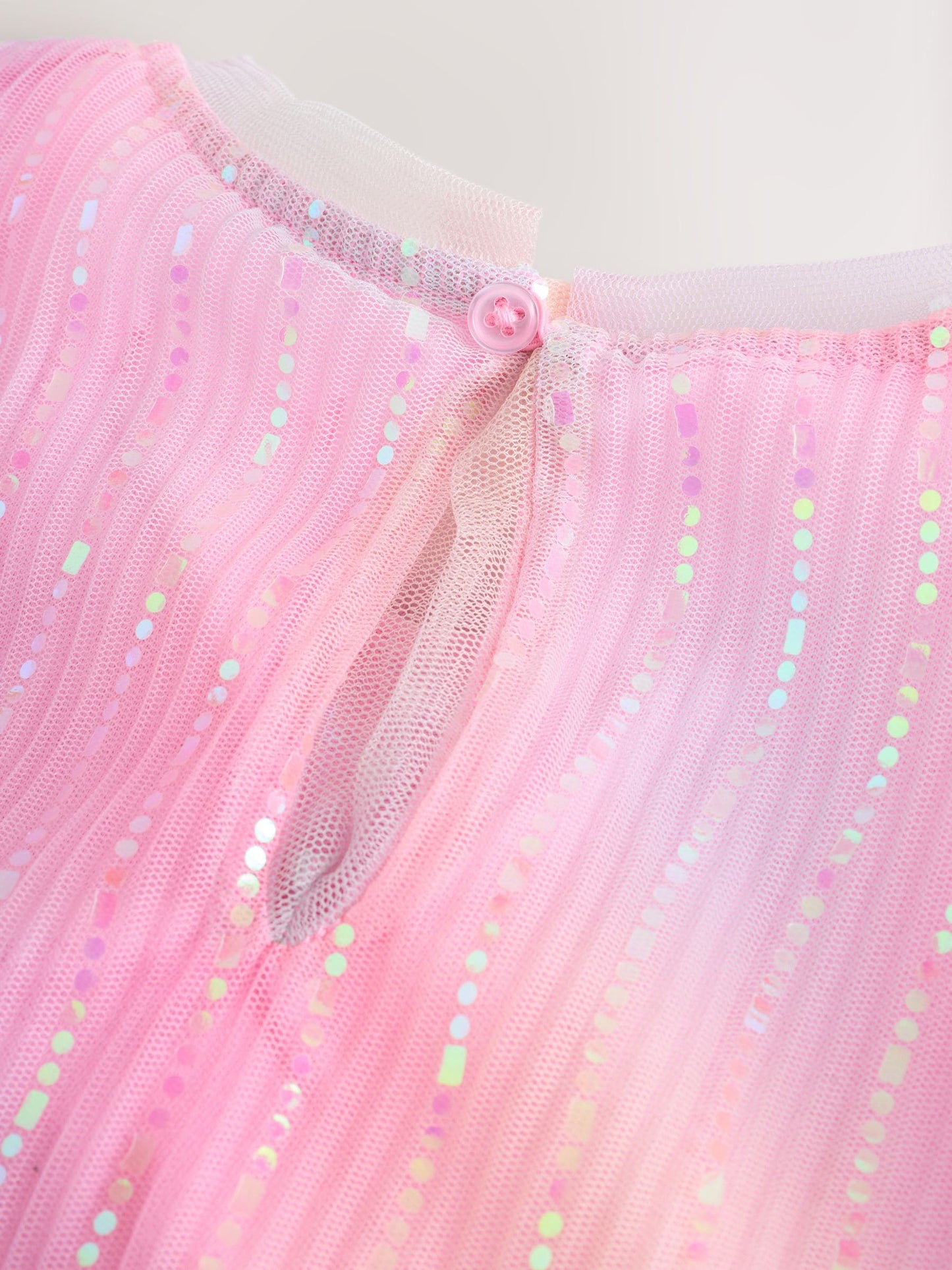 Pink Sparkle Mesh Party Dress (3-16yrs)