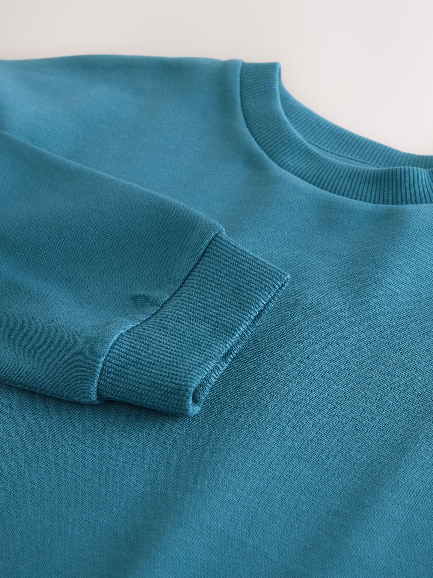 Dsiney Kidz - Teal Blue Relaxed Fit Long Sleeve Heavyweight T-Shirt (3-16yrs) image 3