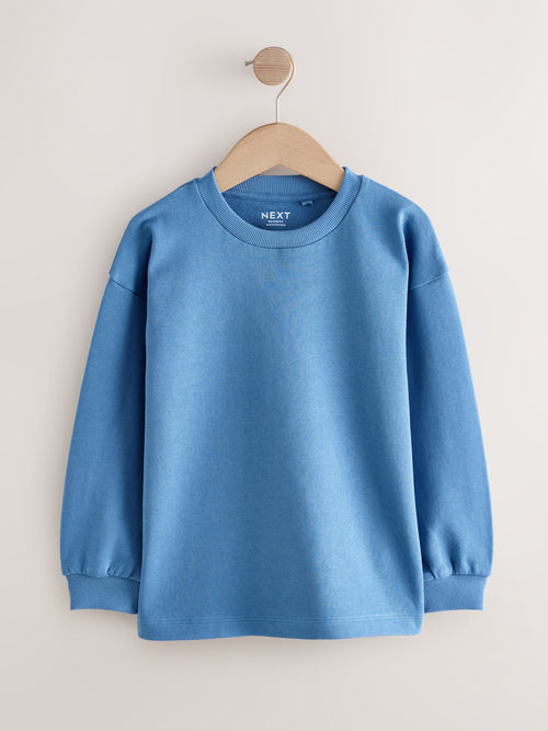 Dsiney Kidz - Blue Relaxed Fit Long Sleeve Heavyweight T-Shirt (3-16yrs) image 1