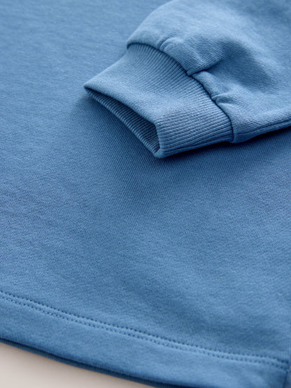 Dsiney Kidz - Blue Relaxed Fit Long Sleeve Heavyweight T-Shirt (3-16yrs) image 4