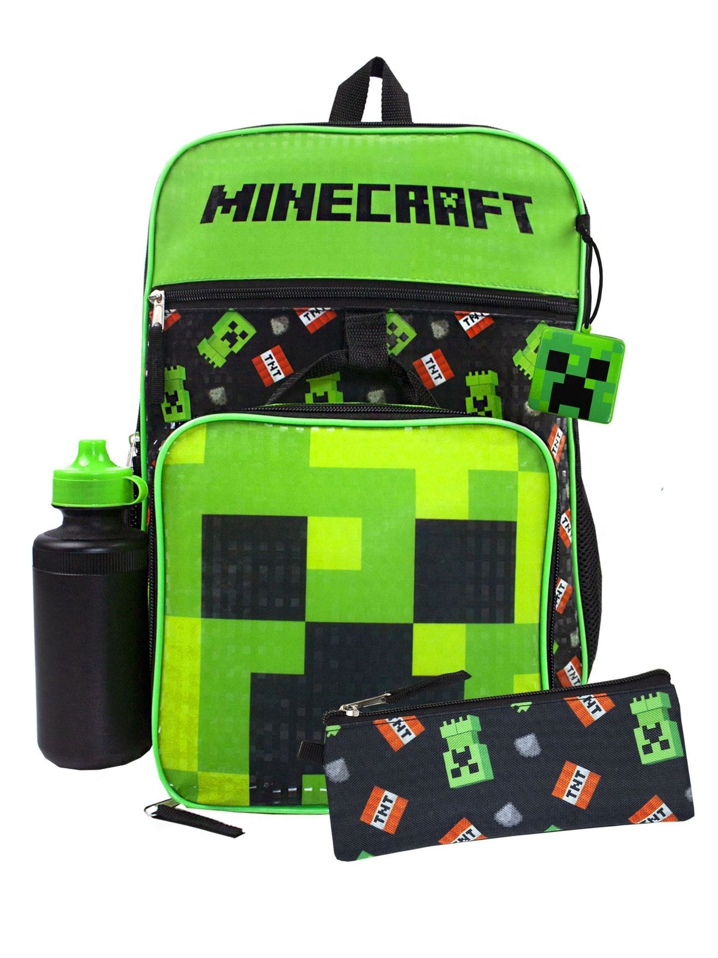 Vanilla Underground Black Minecraft Backpack Set 5 Piece image 1