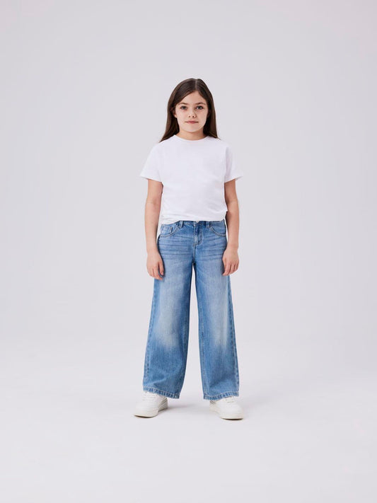Dsiney Kidz - Name It Mid Blue Wide Leg Jeans image 1