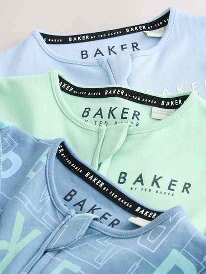 Baker by Ted Baker 3 Pack Sleepsuits image 6