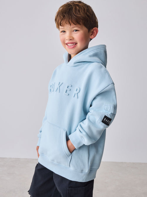 Baker by Ted Baker Oversized Embossed Hoodie image 1