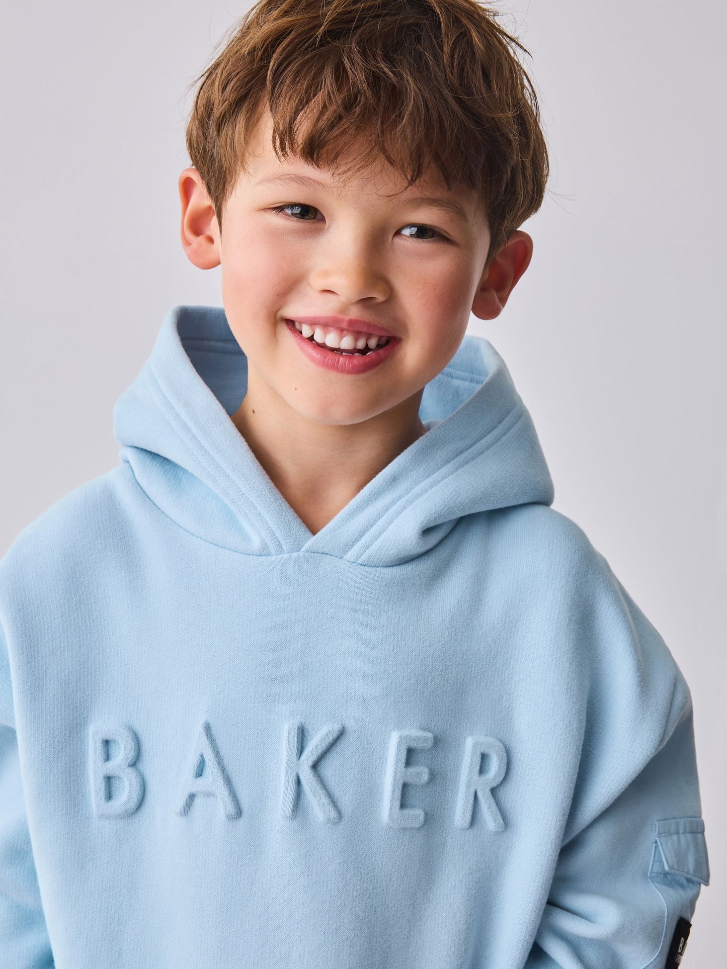 Baker by Ted Baker Oversized Embossed Hoodie image 4