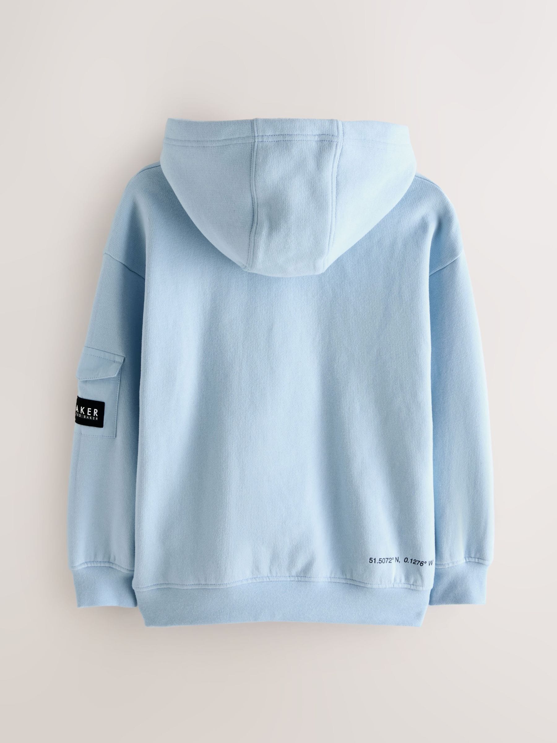 Baker by Ted Baker Oversized Embossed Hoodie image 7