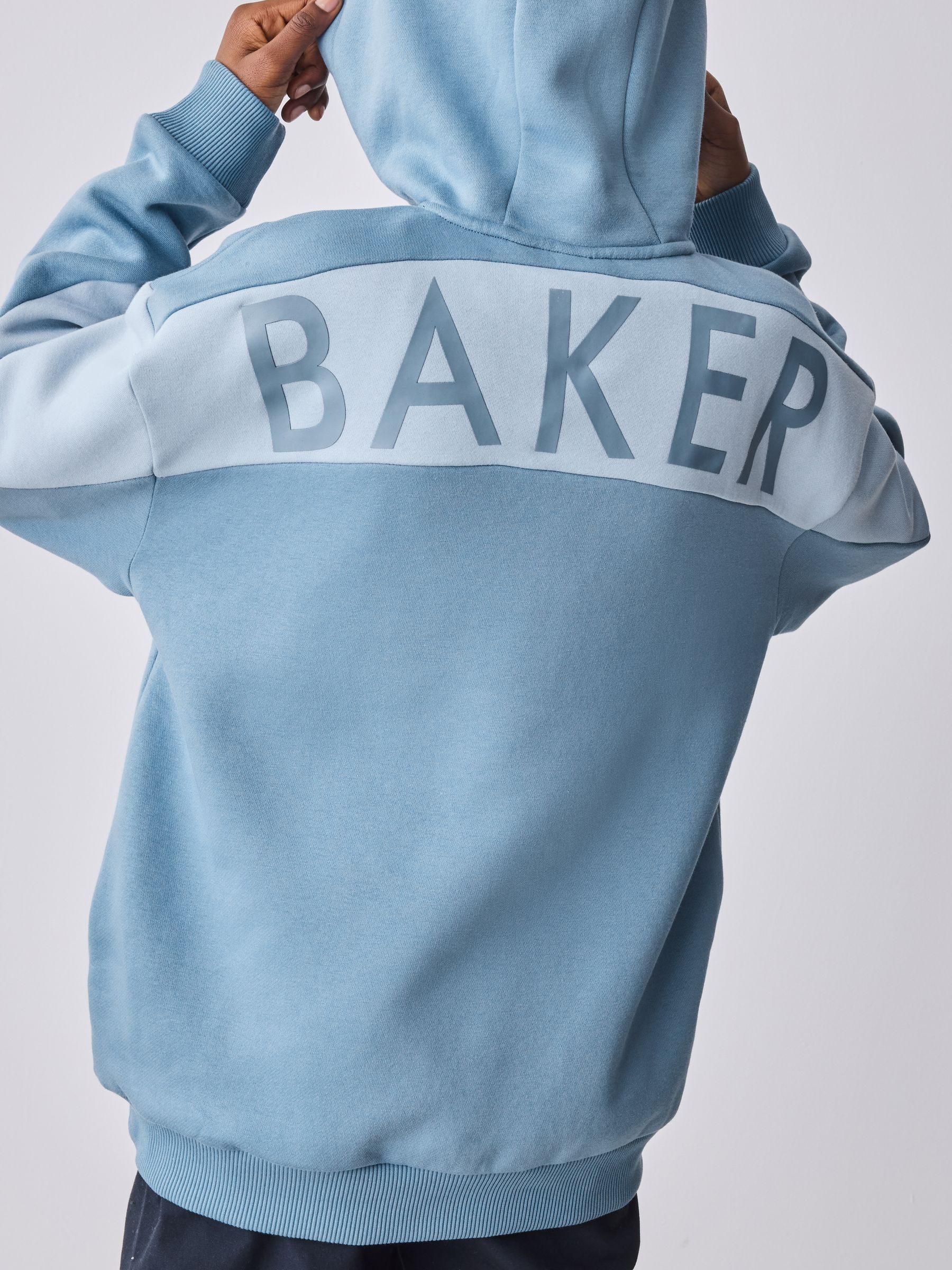 Baker by Ted Baker Oversized Back Graphic Hoodie image 5