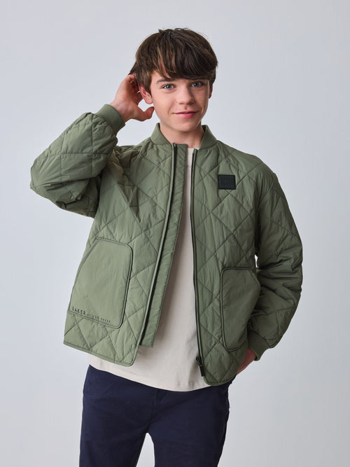 Baker by Ted Baker Sage Green Quilted Jacket image 1