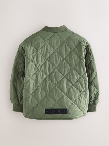 Baker by Ted Baker Sage Green Quilted Jacket image 10