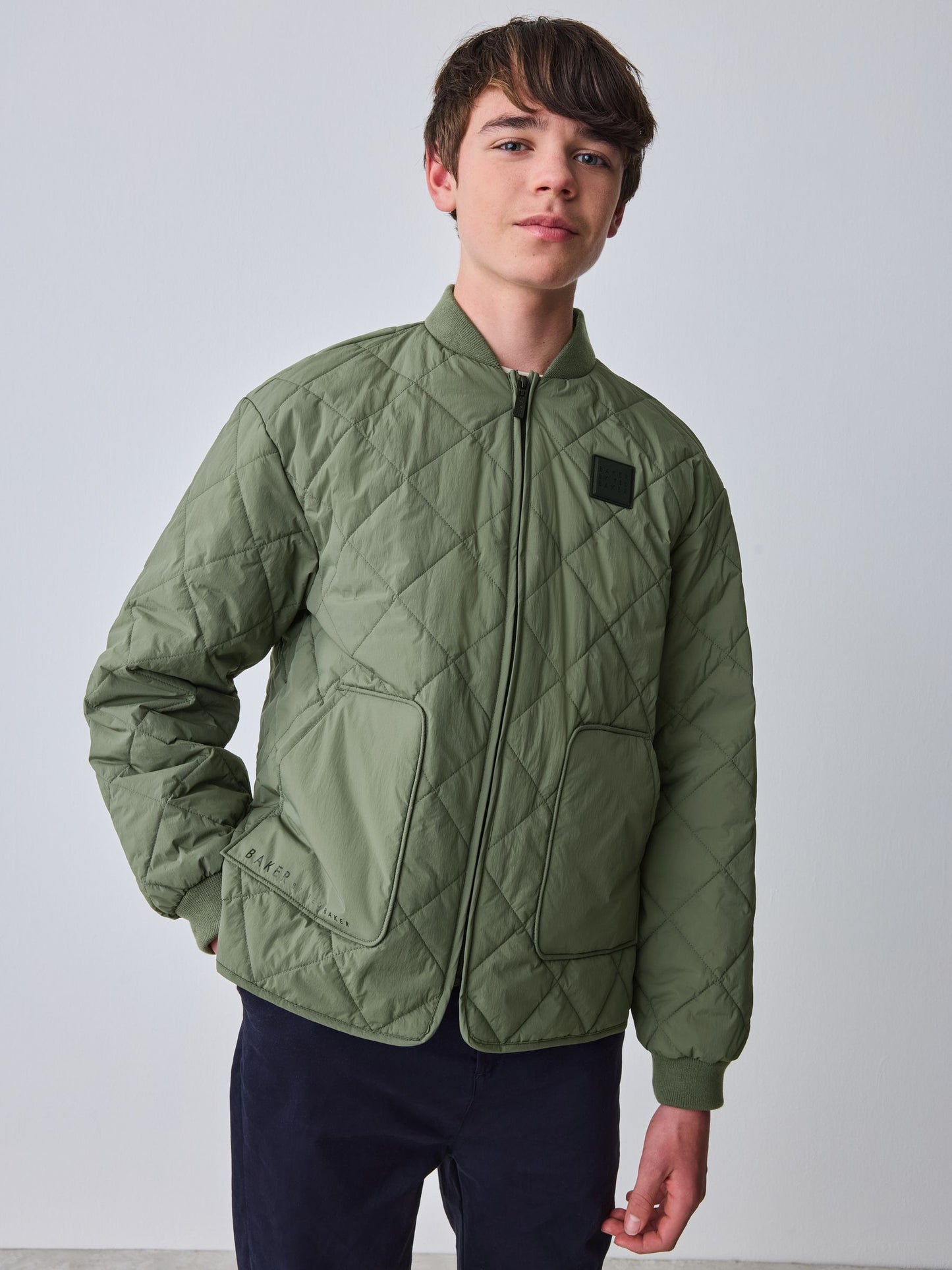 Baker by Ted Baker Sage Green Quilted Jacket image 3