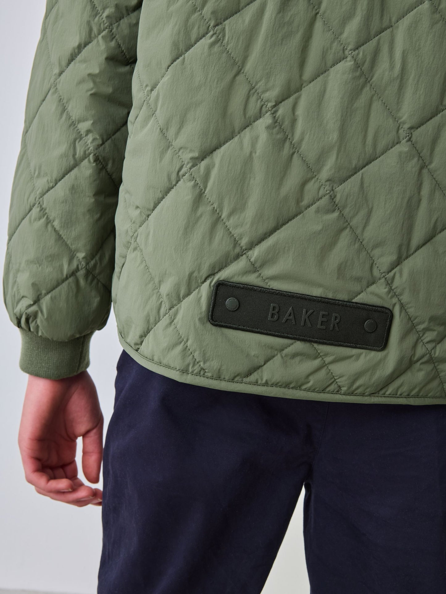 Baker by Ted Baker Sage Green Quilted Jacket image 6