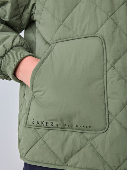 Baker by Ted Baker Sage Green Quilted Jacket image 7