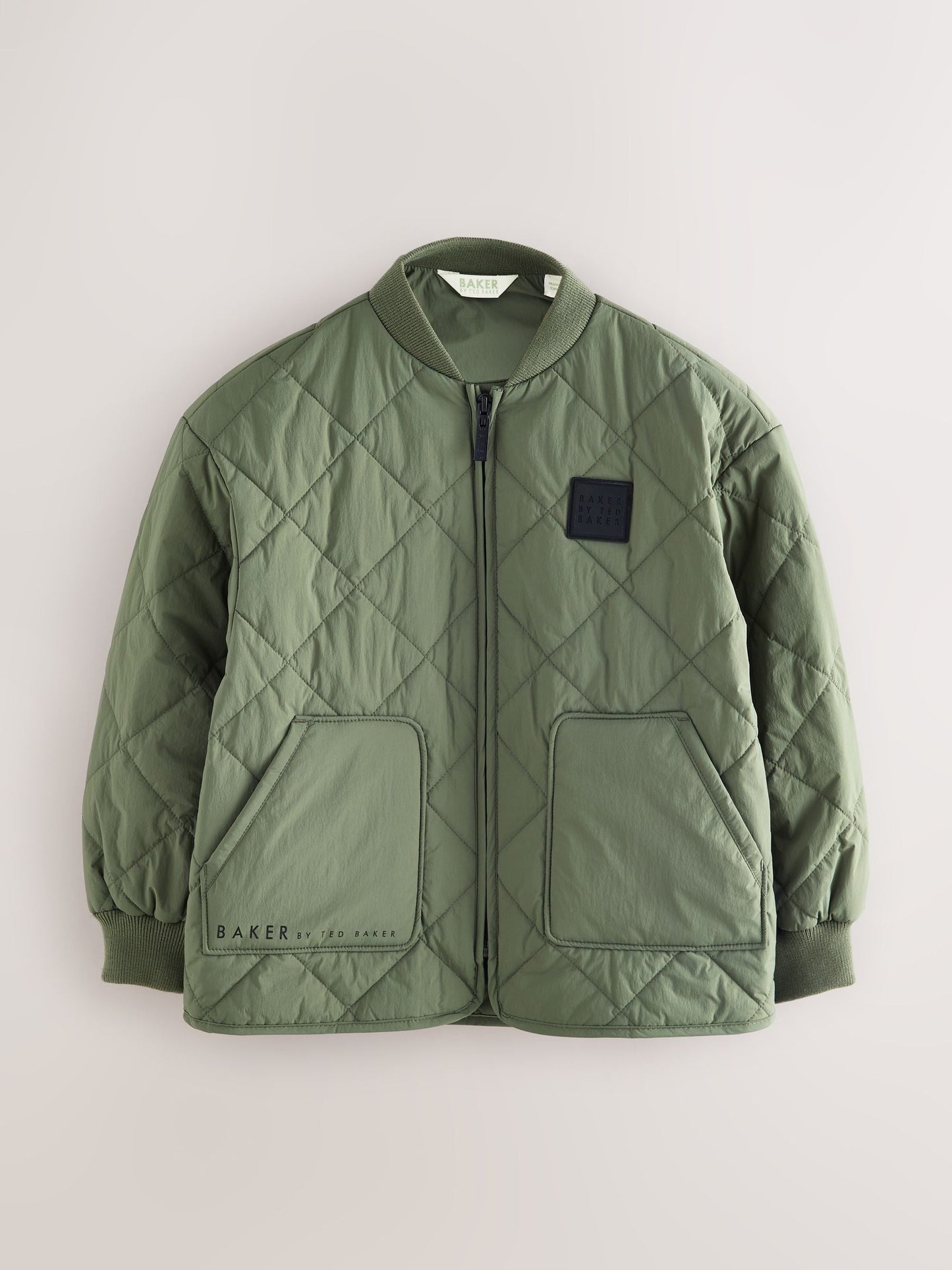 Baker by Ted Baker Sage Green Quilted Jacket image 8