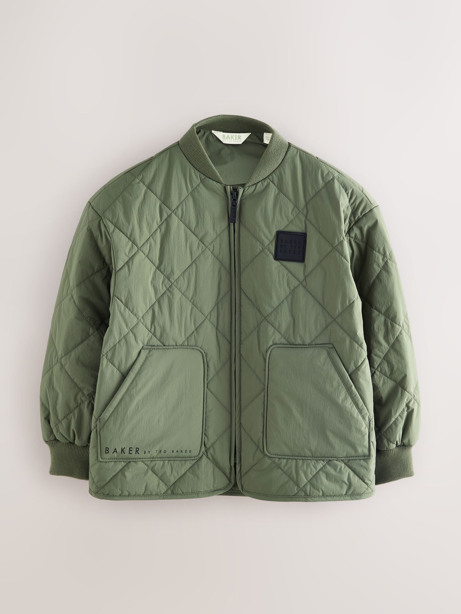 Baker by Ted Baker Sage Green Quilted Jacket image 8