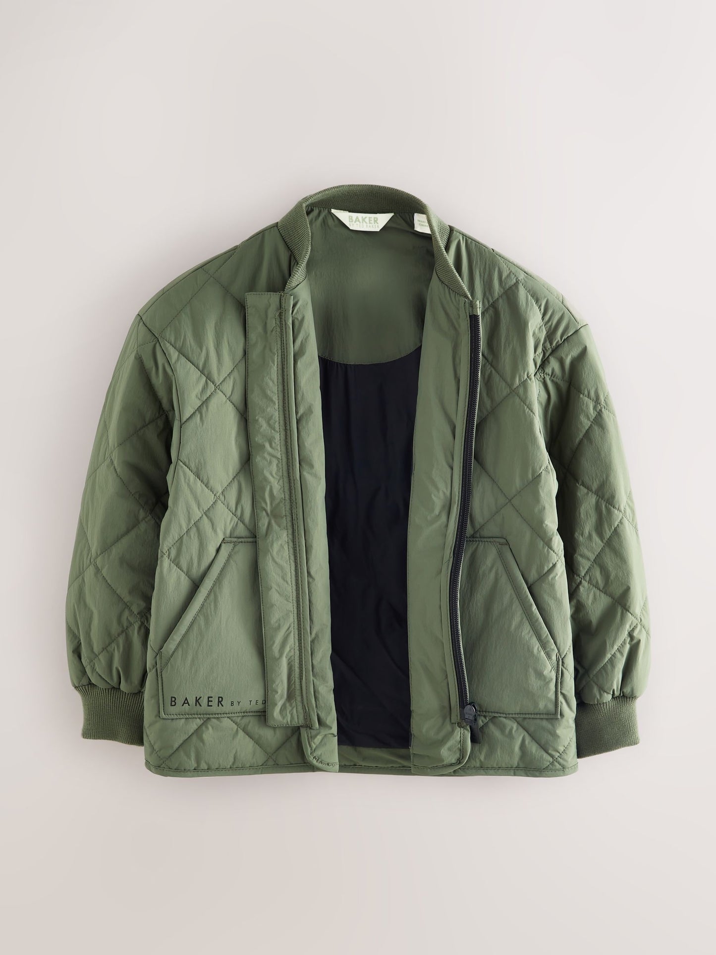 Baker by Ted Baker Sage Green Quilted Jacket image 9