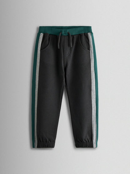 JoJo Maman Bébé Grey Race Track 2-Piece Drop Shoulder Sweatshirt & Joggers Set