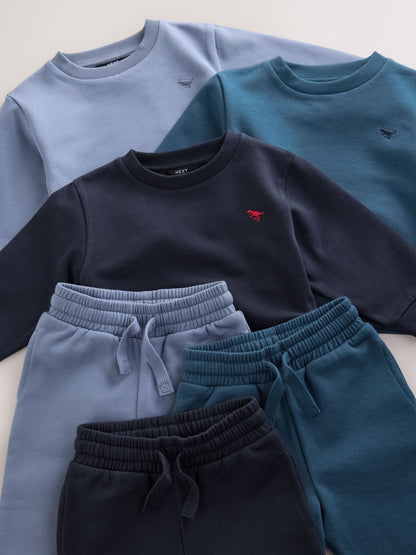 Blue Sweatshirts and Joggers Set 3 Pack (3mths-7yrs) image 9