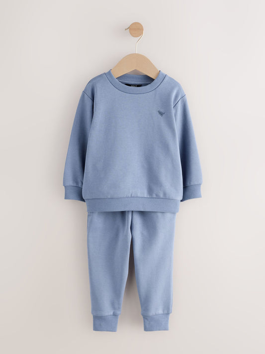 Light Blue Logo Sweatshirt And Joggers Set (3mths-7yrs) image 1