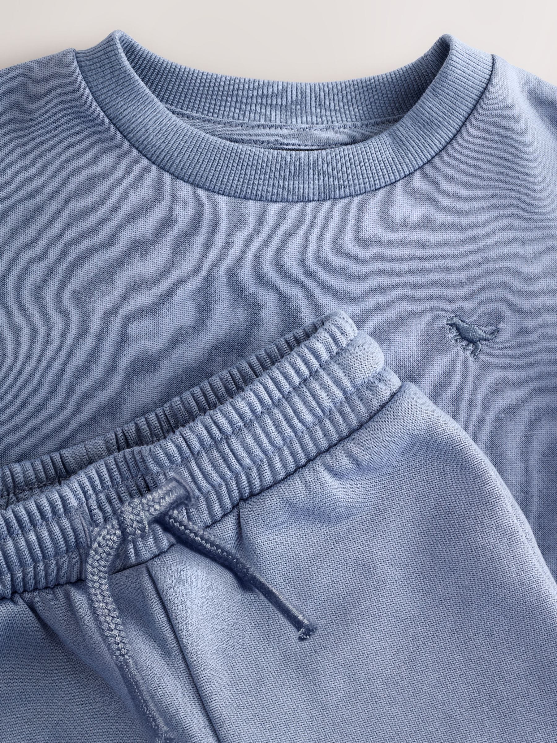 Light Blue Logo Sweatshirt And Joggers Set (3mths-7yrs) image 4