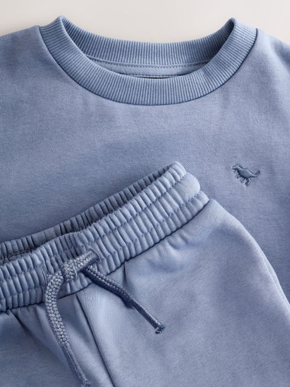 Light Blue Logo Sweatshirt And Joggers Set (3mths-7yrs) image 4