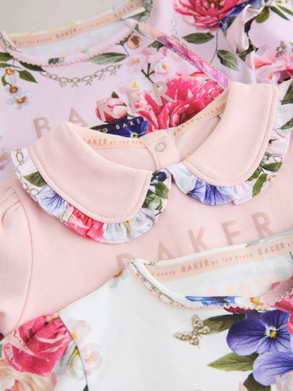 Baker by Ted Baker 3 Pack Sleepsuits