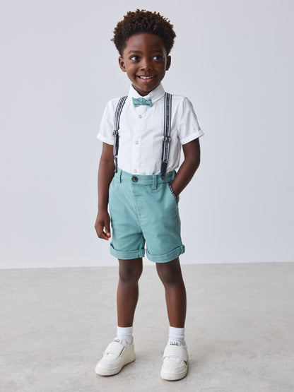 Baker by Ted Baker 3 Piece Shirt, Shorts and Braces Set - image 2