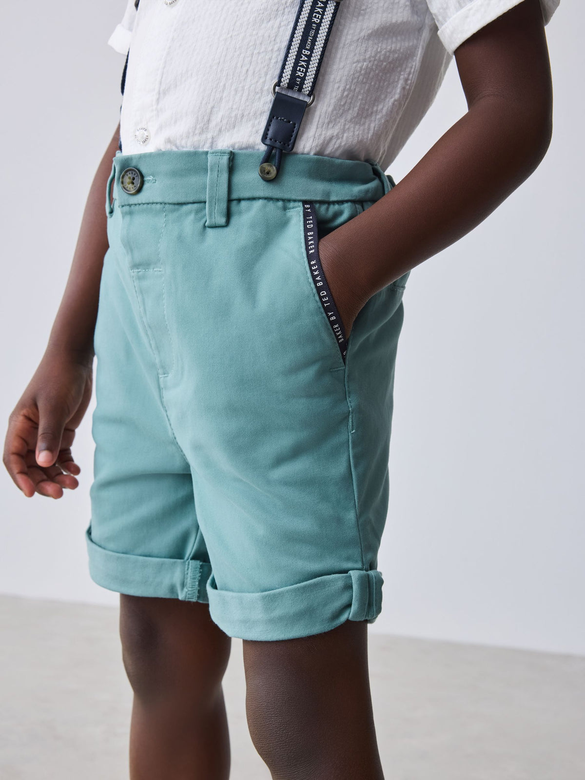 Baker by Ted Baker 3 Piece Shirt, Shorts and Braces Set - image 6