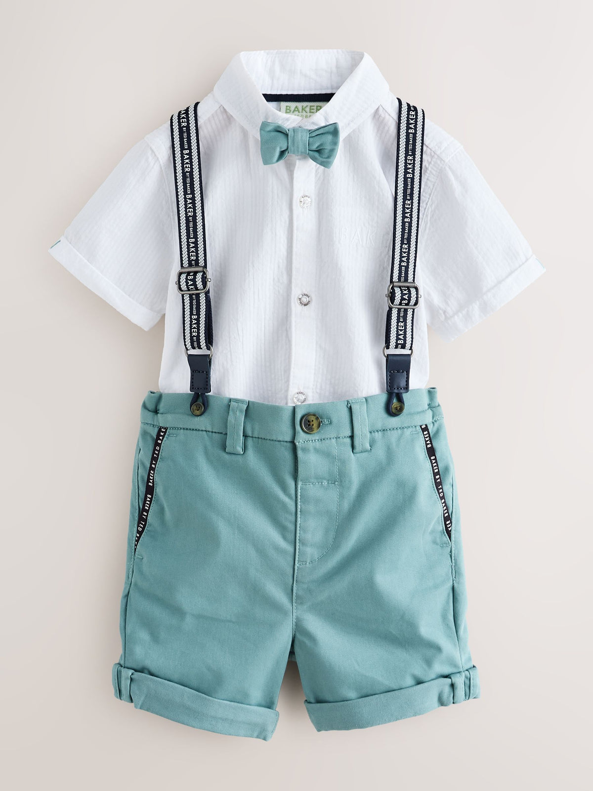 Baker by Ted Baker 3 Piece Shirt, Shorts and Braces Set - image 7