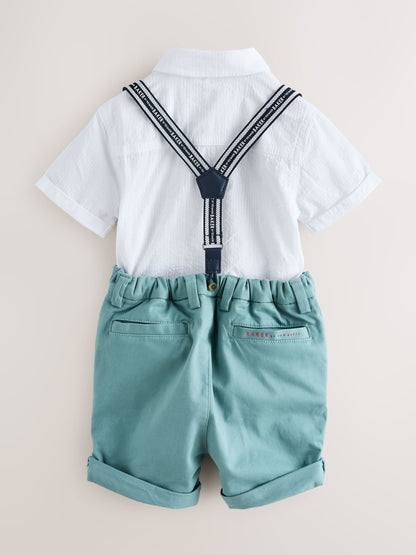 Baker by Ted Baker 3 Piece Shirt, Shorts and Braces Set - image 8