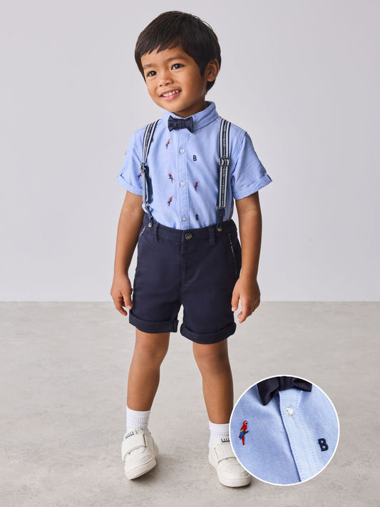 Baker by Ted Baker 3 Piece Shirt, Shorts and Braces Set image 1