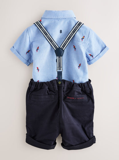 Baker by Ted Baker 3 Piece Shirt, Shorts and Braces Set - image 11