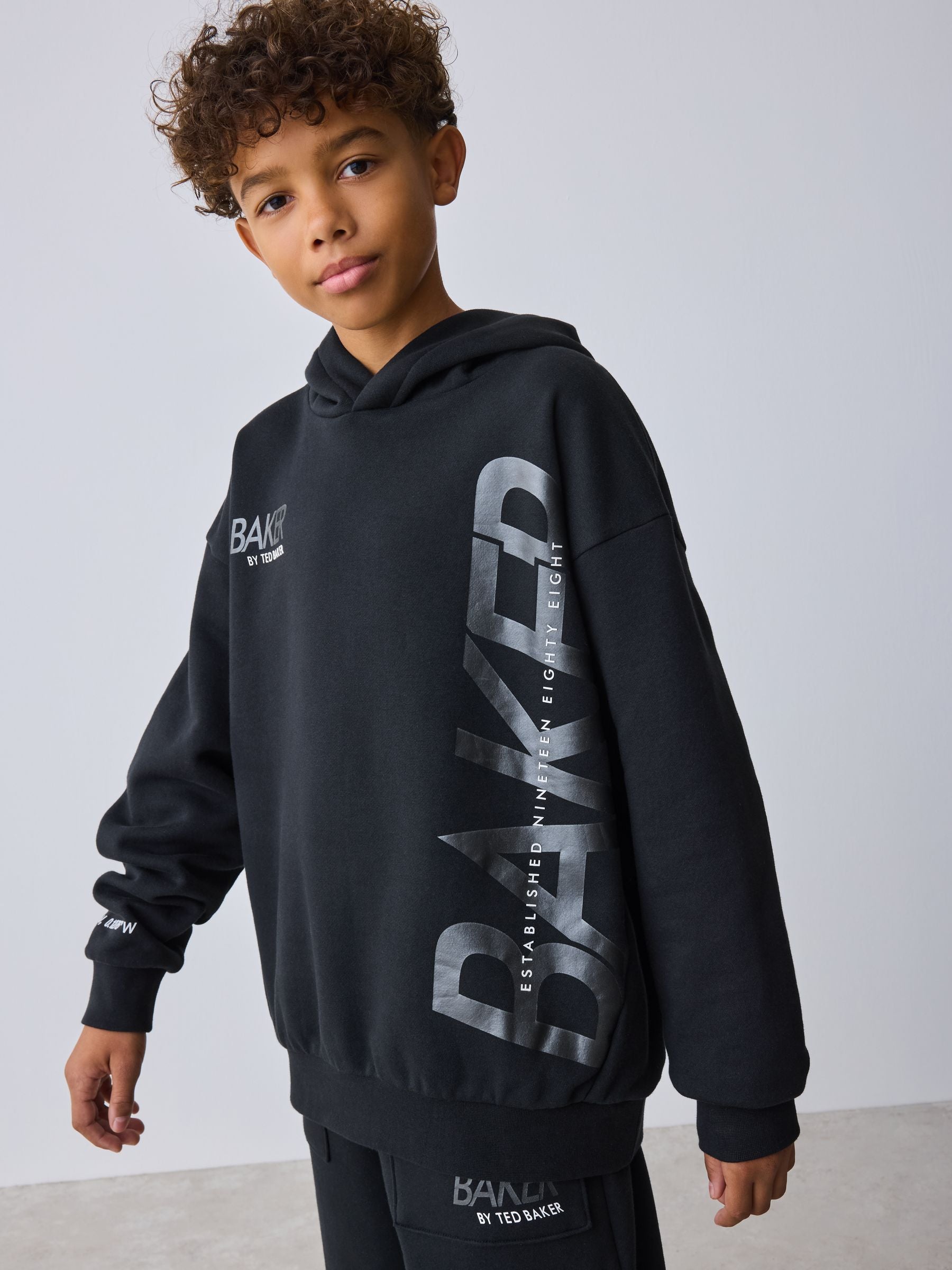 Dsiney Kidz - Baker by Ted Baker Oversized Graphic Hoodie and Joggers Set image 4