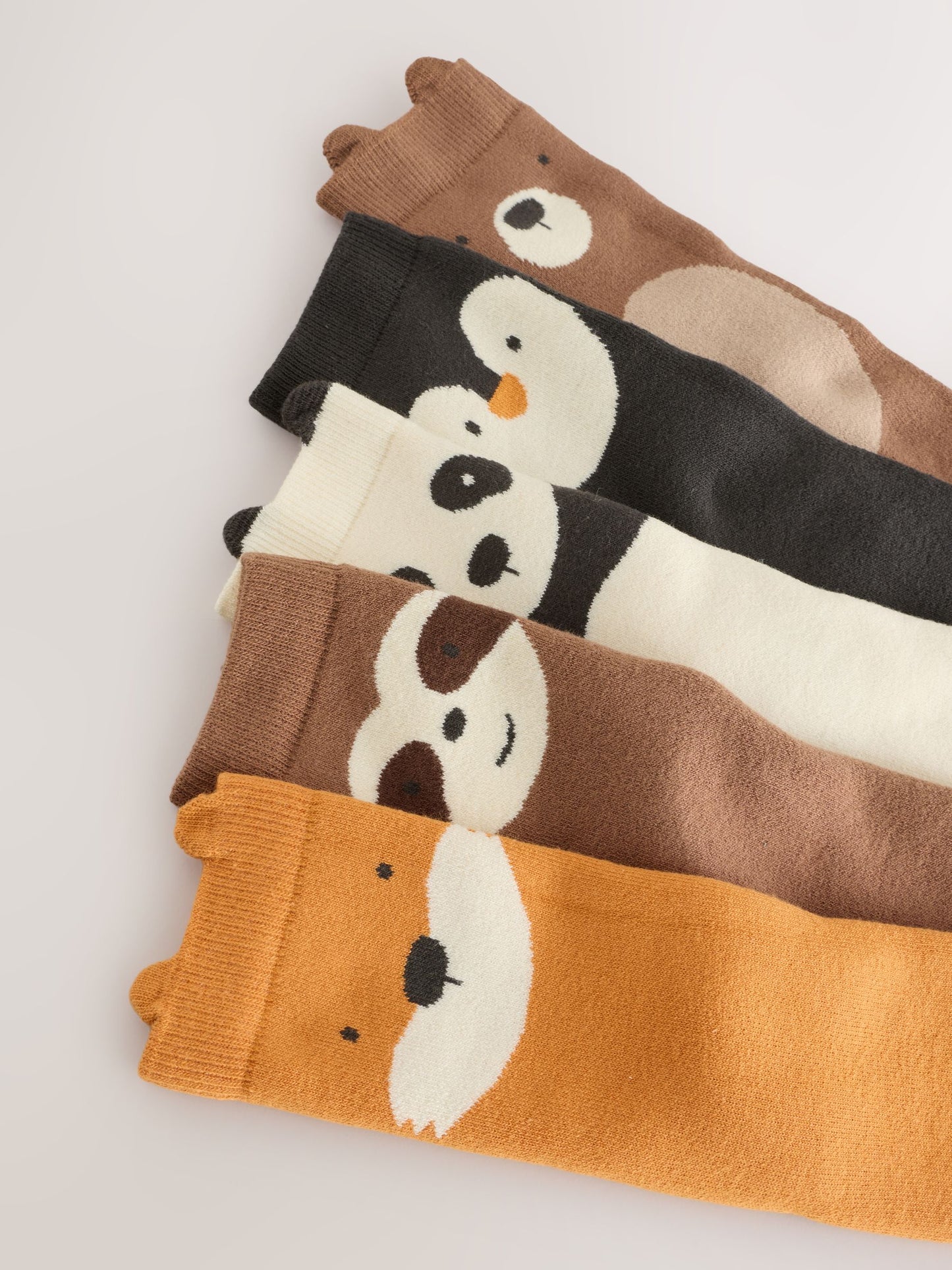 Multi Animals Cosy Terry Cotton Rich Socks 5 Pack image 3