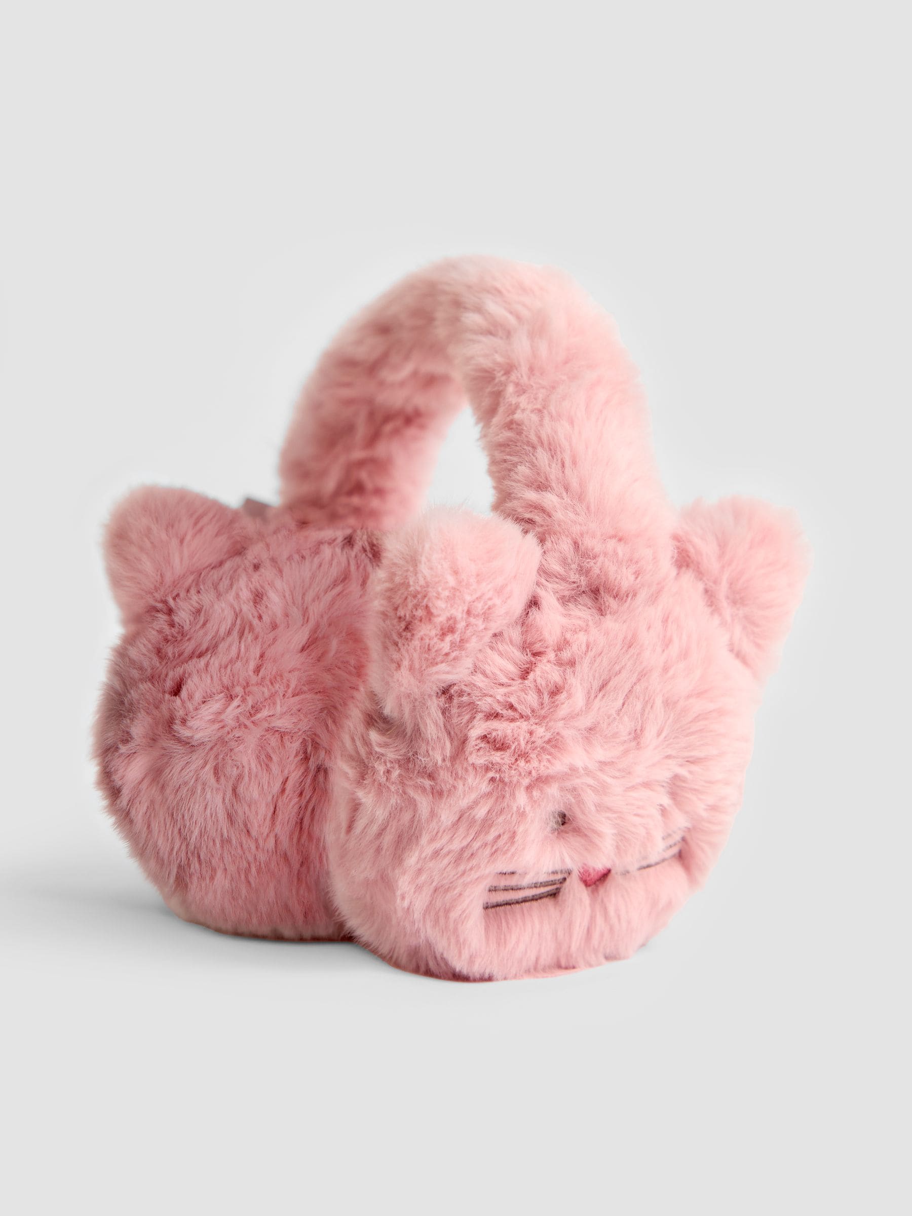 JoJo Maman Bébé Pink Cat Ears Muffs image 1