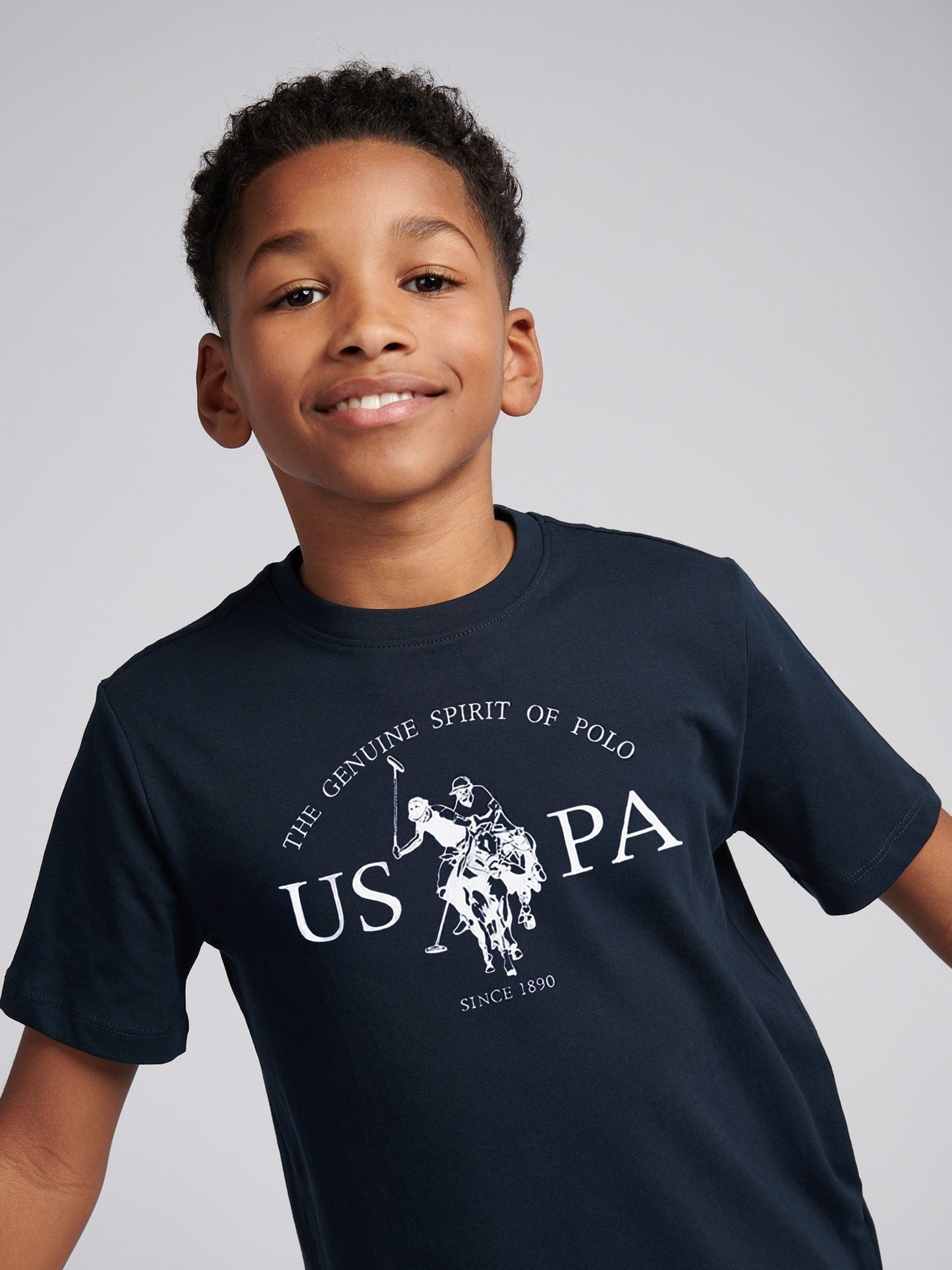 Dsiney Kidz - U.S. Polo Assn. Aqua Blue Graphic Print T-Shirt image 4