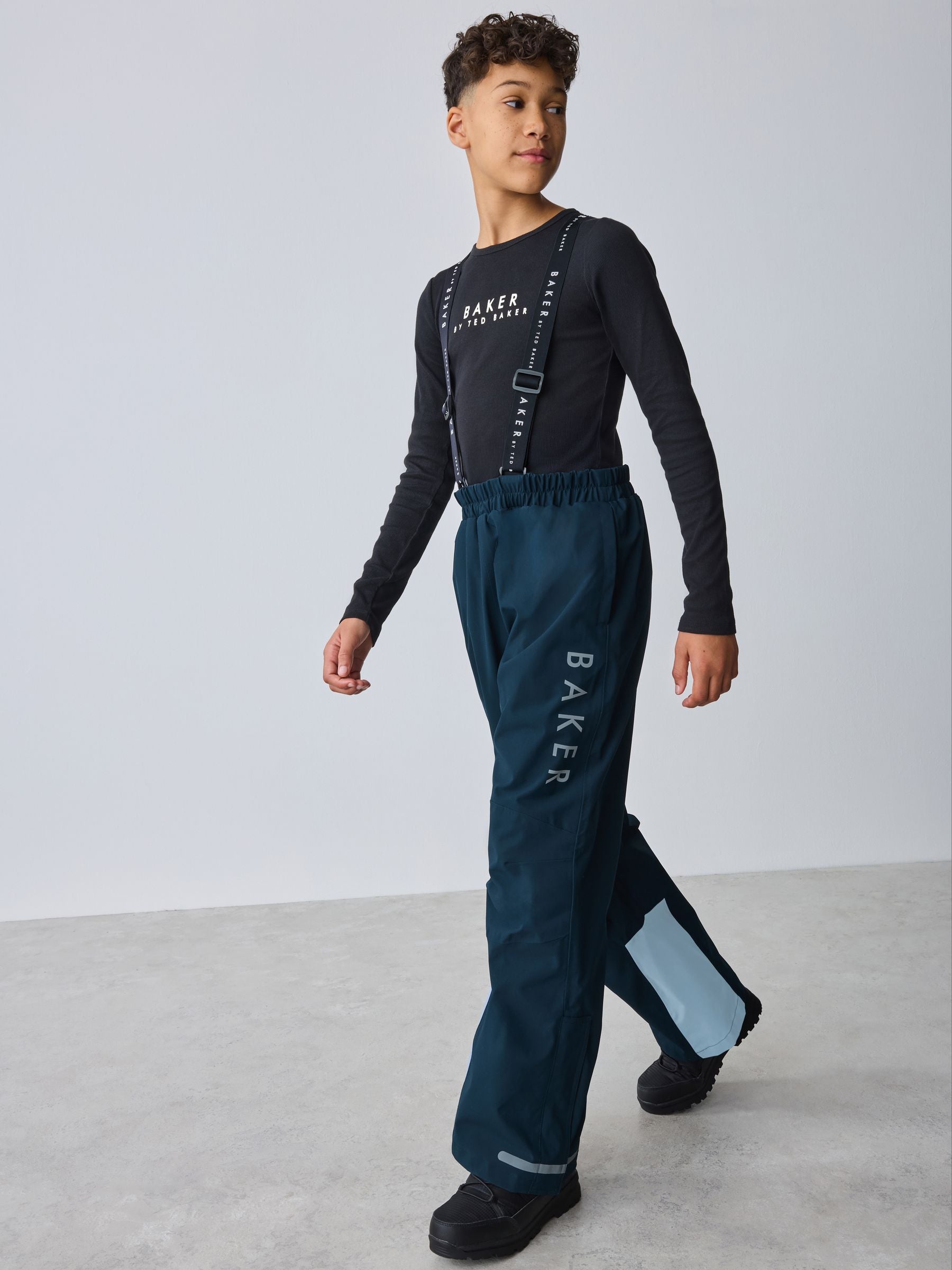 Baker by Ted Baker Navy Waterproof Ski Salopettes image 1