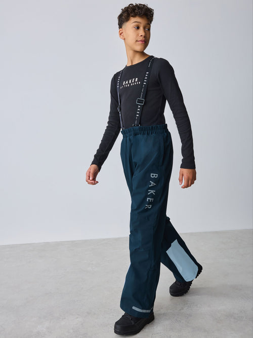Baker by Ted Baker Navy Waterproof Ski Salopettes image 1