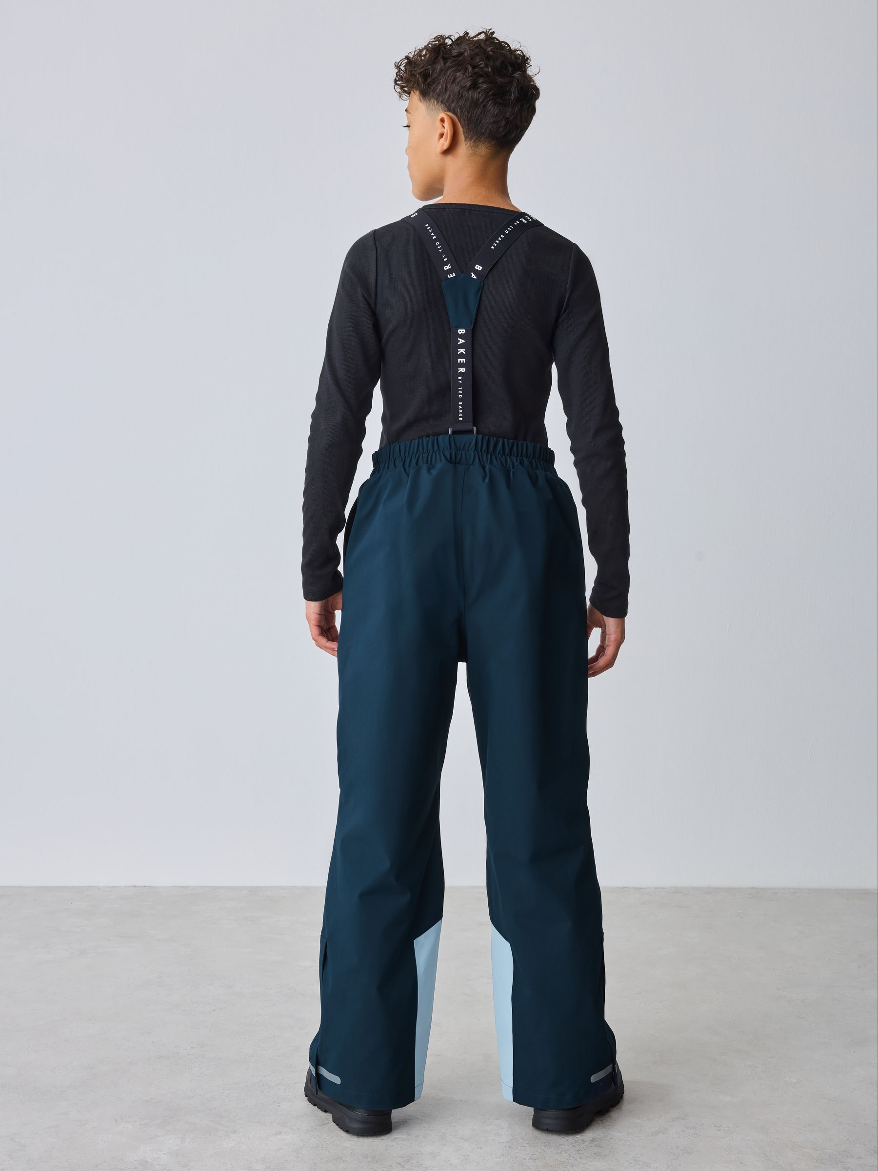 Baker by Ted Baker Navy Waterproof Ski Salopettes image 2