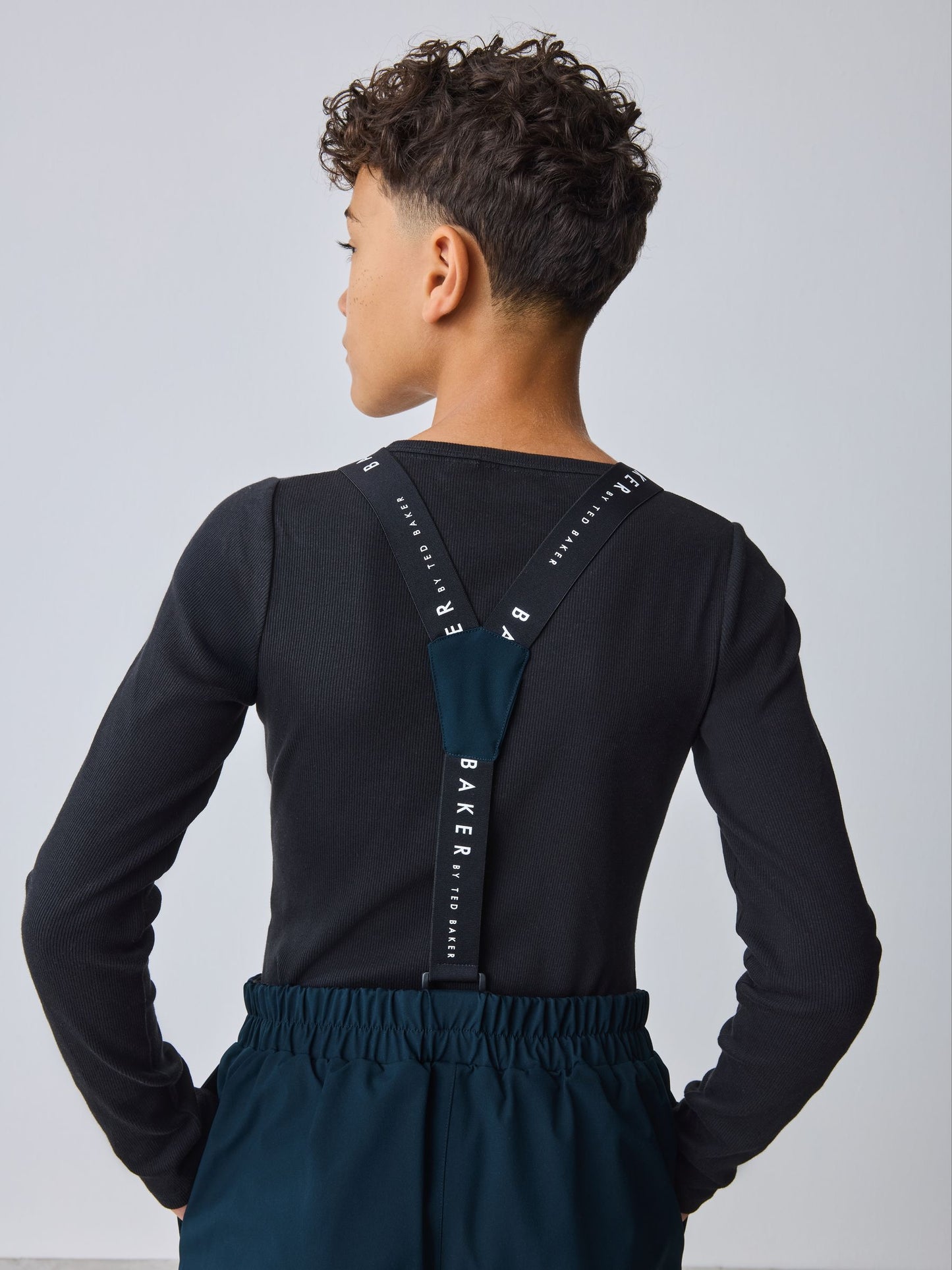 Baker by Ted Baker Navy Waterproof Ski Salopettes image 3