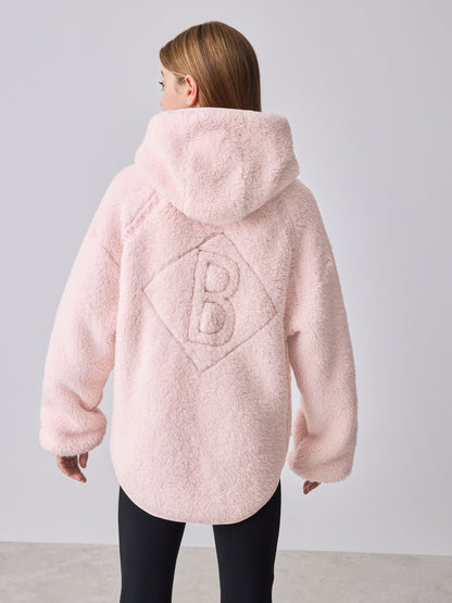 Baker by Ted Baker Zip-Through Hooded Borg Fleece Jacket image 3