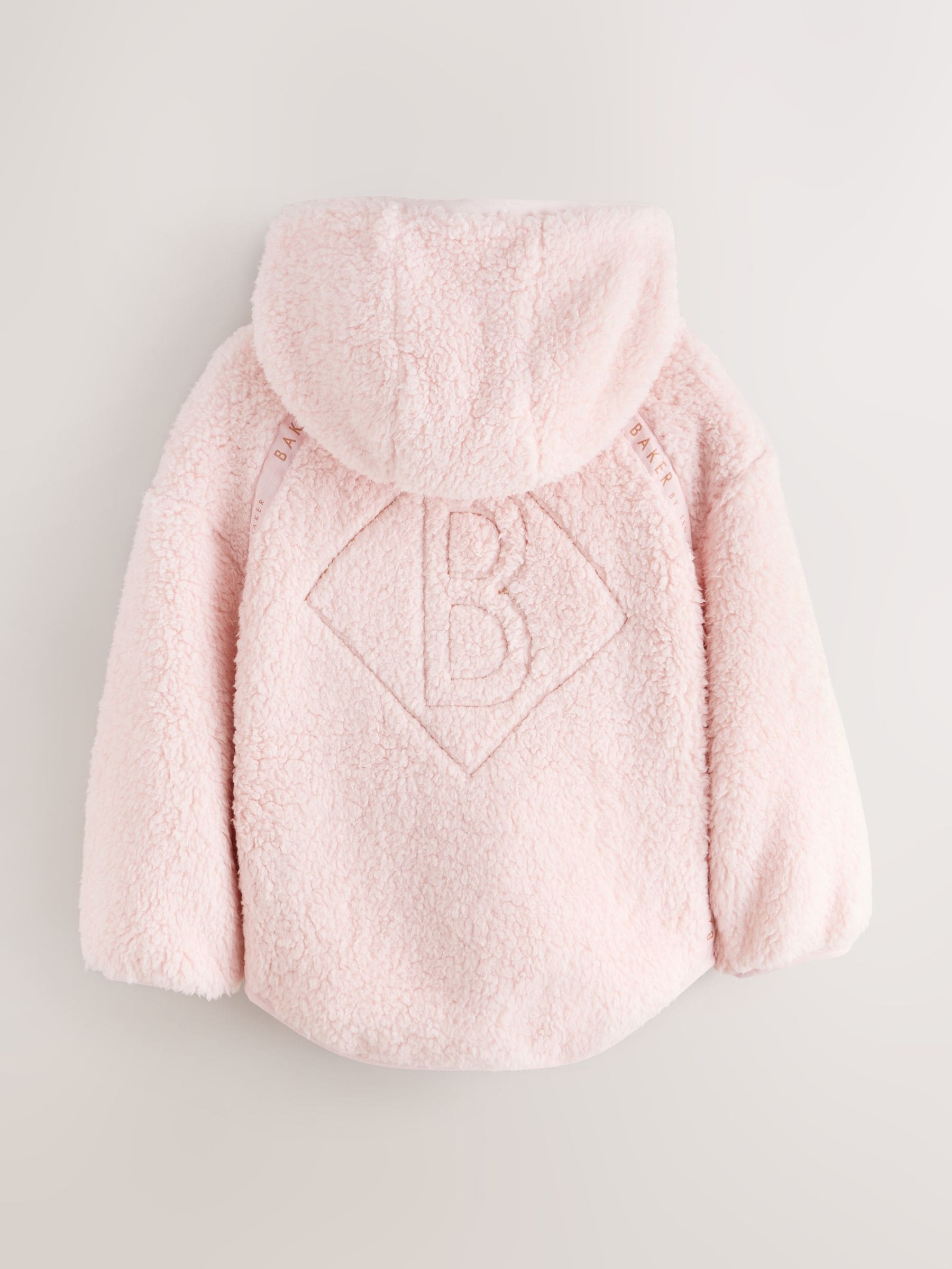 Baker by Ted Baker Zip-Through Hooded Borg Fleece Jacket image 9