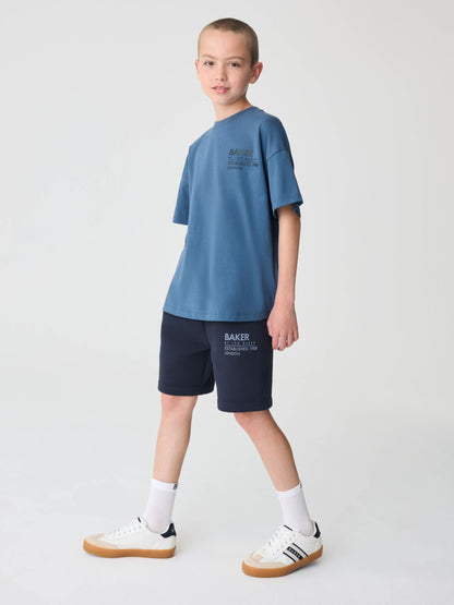 Dsiney Kidz - Baker by Ted Baker Oversized Tonal Graphic T-Shirt and Shorts Set image 1