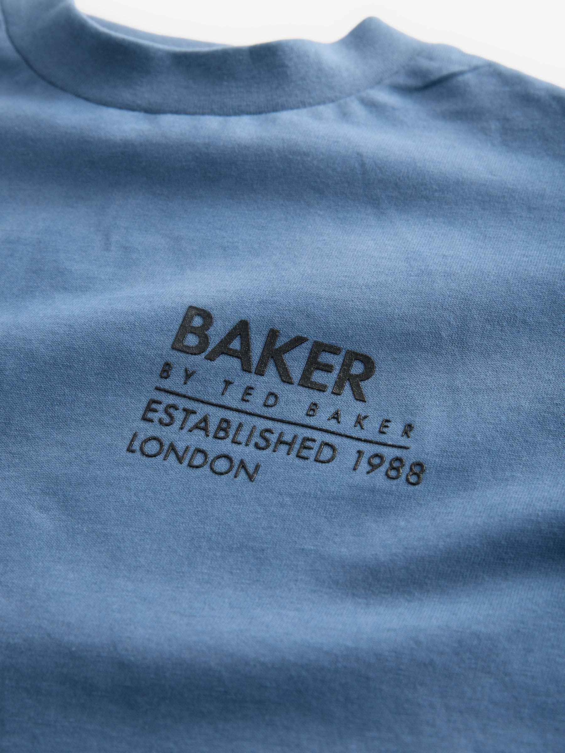 Baker by Ted Baker Oversized Tonal Graphic T-Shirt and Shorts Set image 11