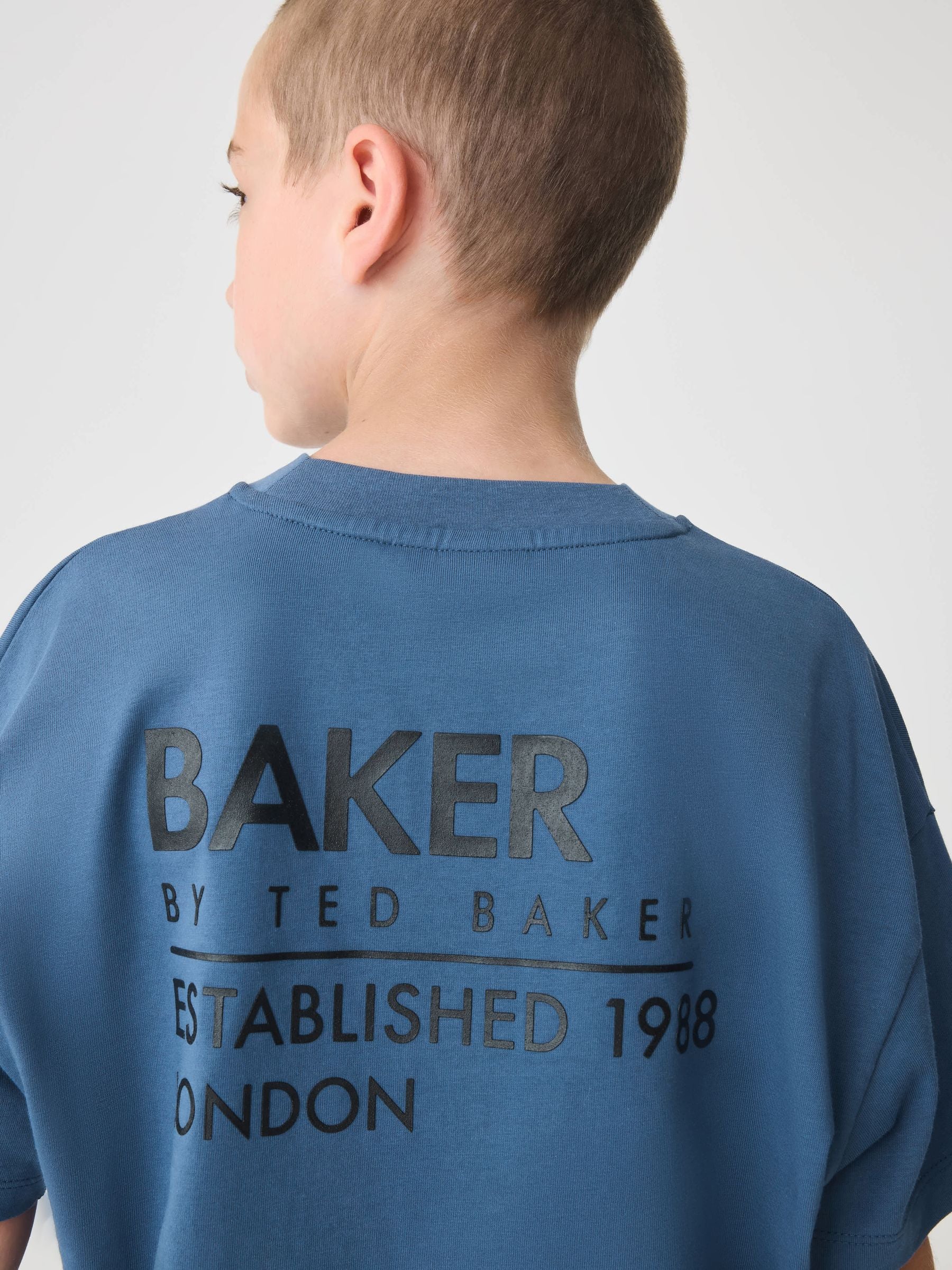 Dsiney Kidz - Baker by Ted Baker Oversized Tonal Graphic T-Shirt and Shorts Set image 5