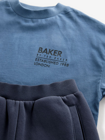 Dsiney Kidz - Baker by Ted Baker Oversized Tonal Graphic T-Shirt and Shorts Set image 9