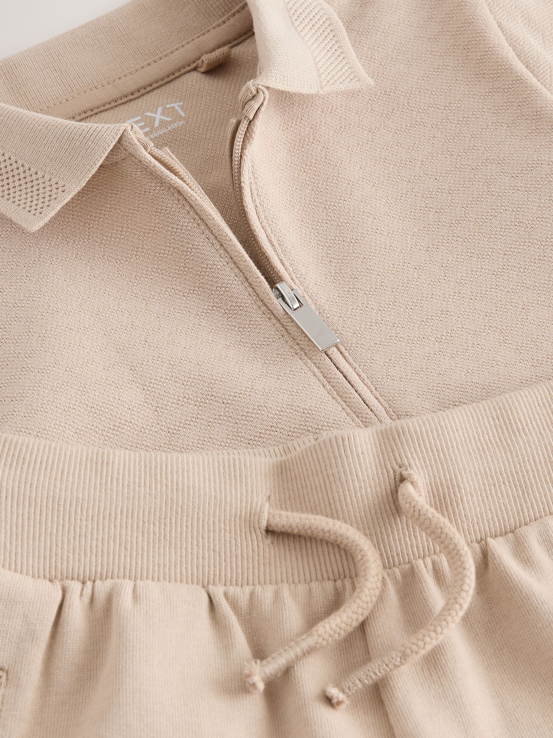 Dsiney Kidz - Neutral Textured Short Sleeve Polo Shirt And Shorts Set (3mths-7yrs) image 5