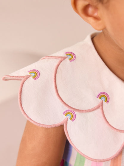 Rainbow Collared Summer Dress (3mths-7yrs) image 4